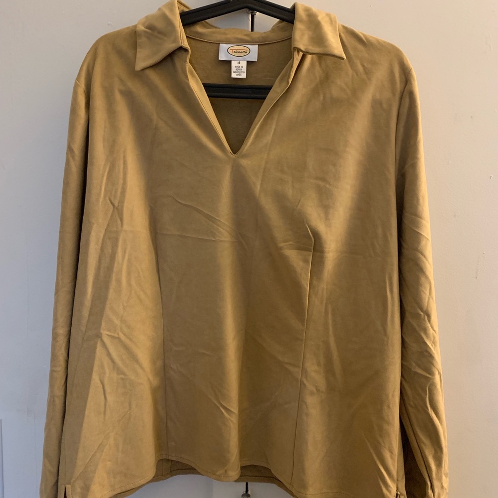 Talbot long sleeve Suede feel shirt